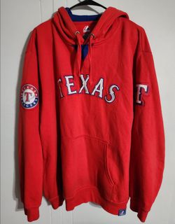 Texas Rangers MLB hooded pullover sweatshirt by Majestic