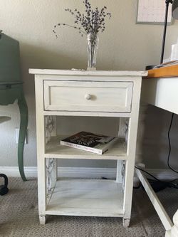 White wood cabinet