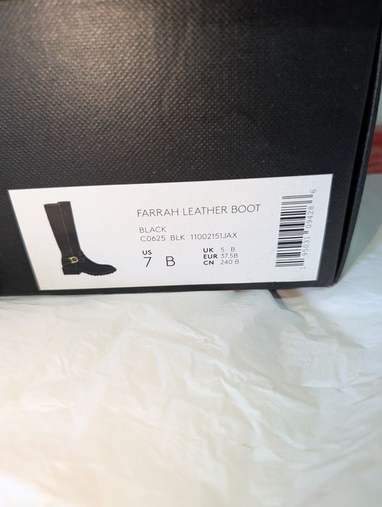 Coach Farrah Leather Boots 