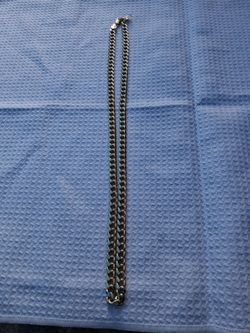 Flat beveled Cuban or Miami style chain