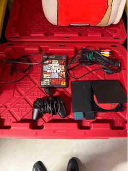 PS2 slim with GT3 and GTA3