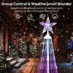5FT Weather Resistant Plastic Freestanding Christmas Outdoor Decoration
