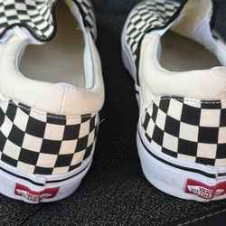 Vans Size 16 Checkerboard New Slip-On