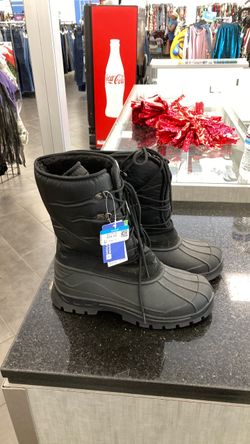 Black Winter Snow Boots Size 10