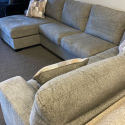 Just Arrived New Ashley 3 Pc Sectional Grey Or Tan Left And Right Chaise Available $1399 1399 1399 Can Deliver 