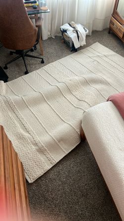 Almost New White Rug