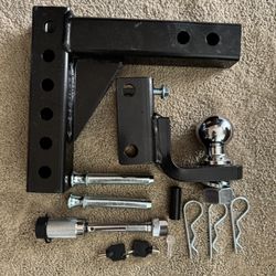 Adjustable Trailer Hitch Ball Mount, Fits 2" Receives