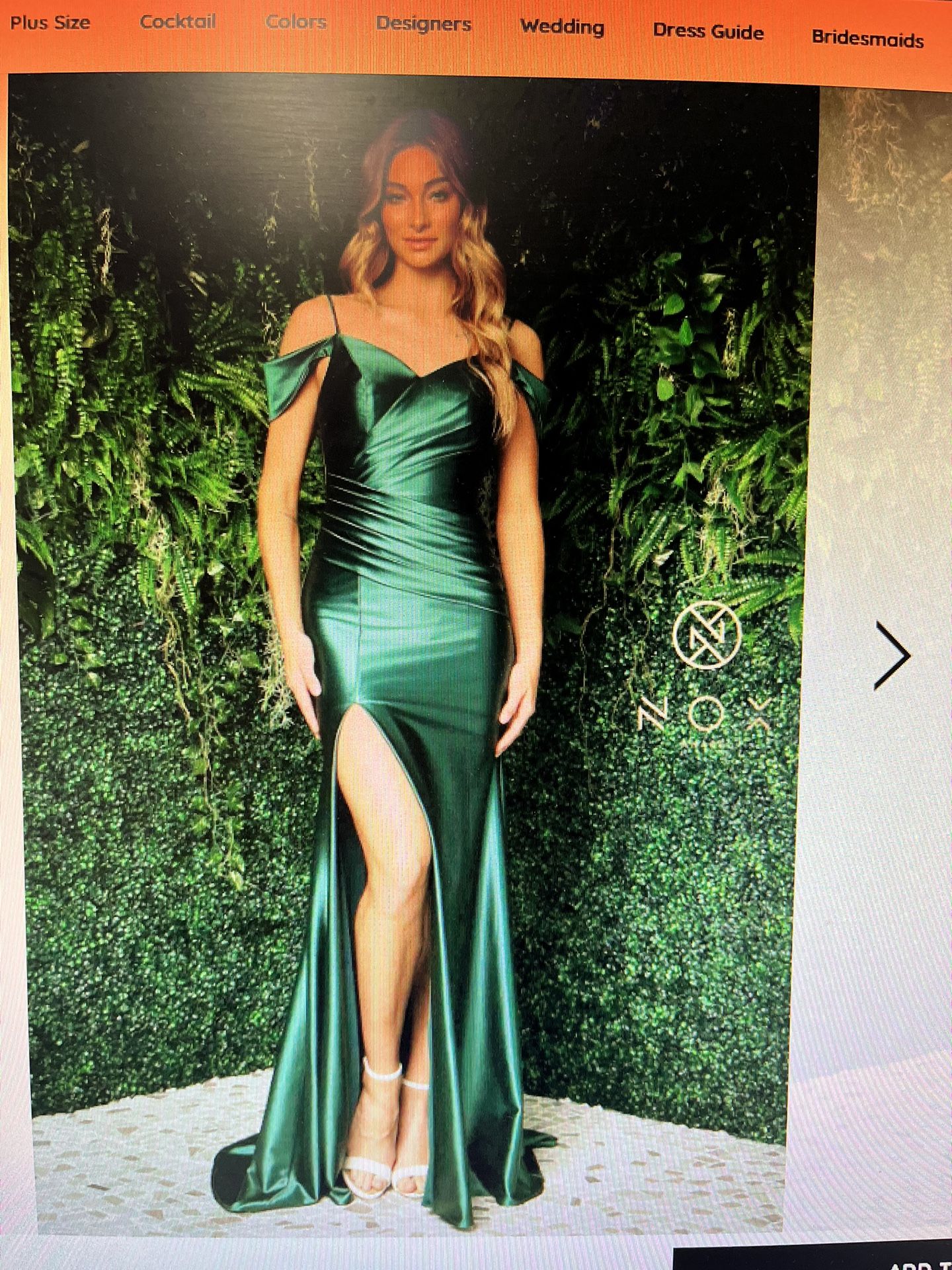 Emerald Green formal dress