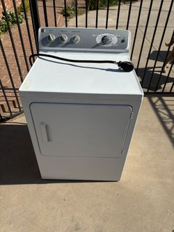 White GE Electric Dryer Used For 6 Months! Works Great Barely Used At All!!