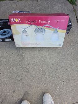 3‑Light Vanity Fixture — Brushed Nickel, Brand New