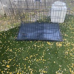 Dog Kennel & Food Container 