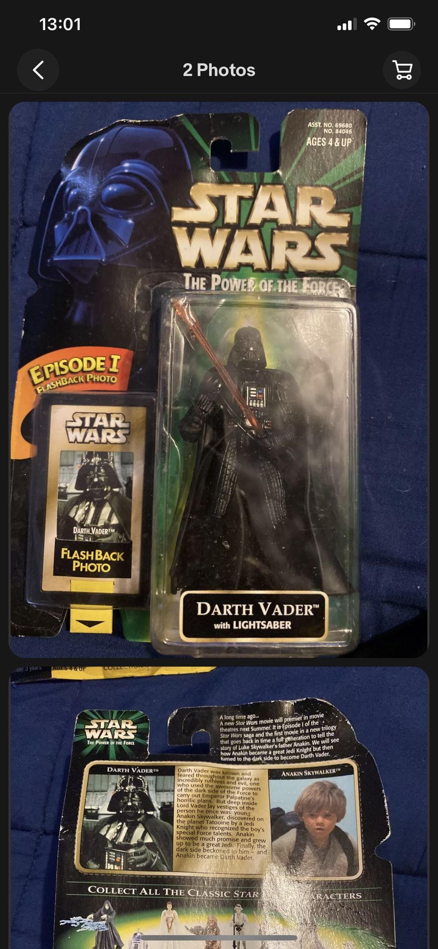 Vintage 1995 Unopened Darth Vader Action Figure COLLECTIBLE