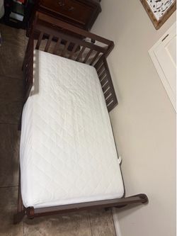 Toddler bed and mattress
