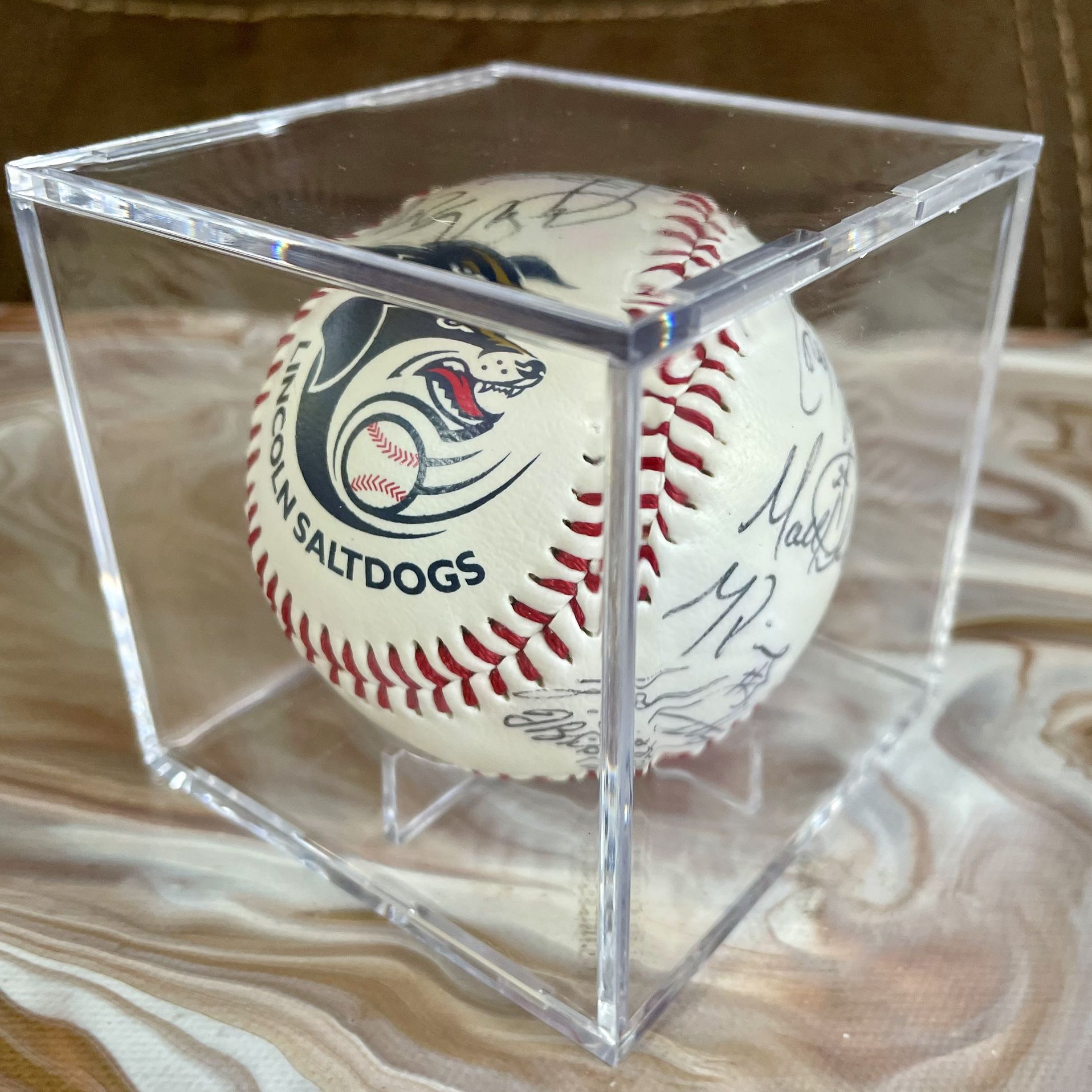 LINCOLN SALTDOGS 06’ Team Signed Baseball• BOBBY RANDALL (Minnesota Twins)