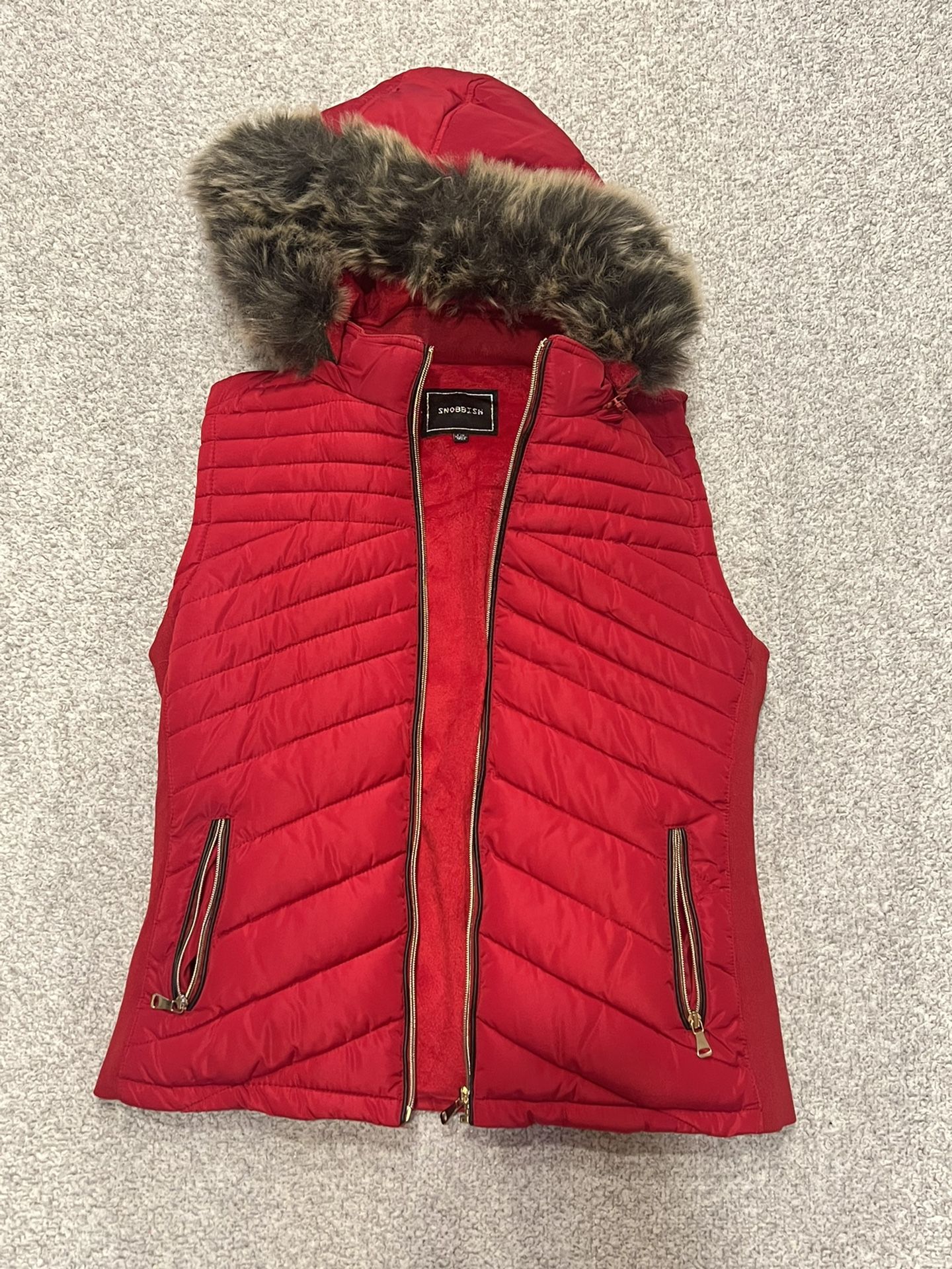 Snobbish - Red Puffer Vest