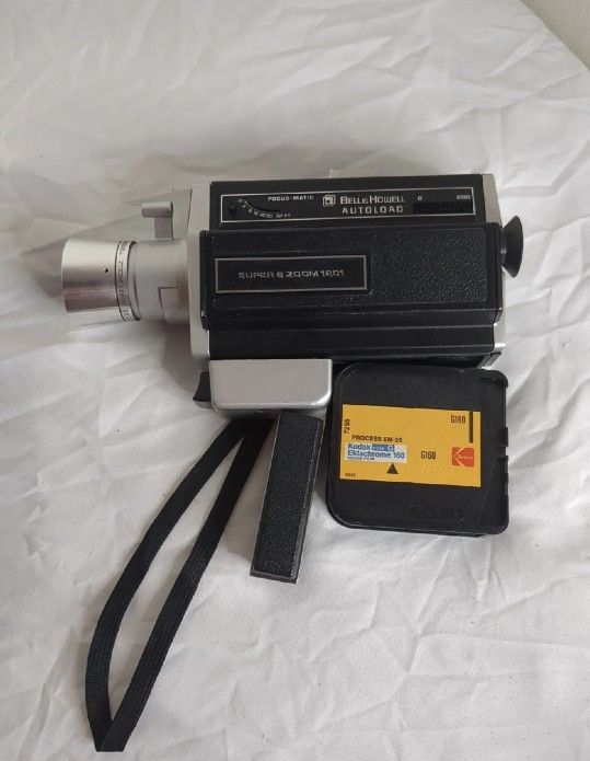Bell & Howell Super 8 Zoom 1201 Auto Load Focus-Matic Camera With Kodak Film