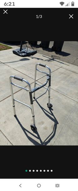 Guardian Fold Up Adjustable Height Lightweight Walker 50 Firm No Less