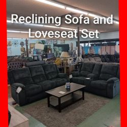 💥 Beautiful Reclining Sofa And Loveseat Set 