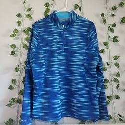 Energy Zone Performance Blue Warm Systems  Sweater 1/4 Zip Up  XL
