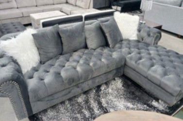 Gray sectional sofa