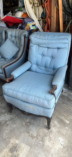 Vintage French Provincial High Back Armchair
