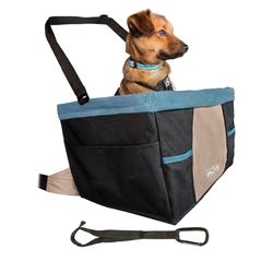 Kurgo Dog Booster Seats for Cars - Pet Car Seats for Small Dogs and Puppies Weighing Under 30 lbs - Headrest Mounted - Dog Car Seat Belt Tether Includ