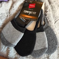 Hanes Premium Comfort Fit Men's Liner Socks 4-Pack NWT