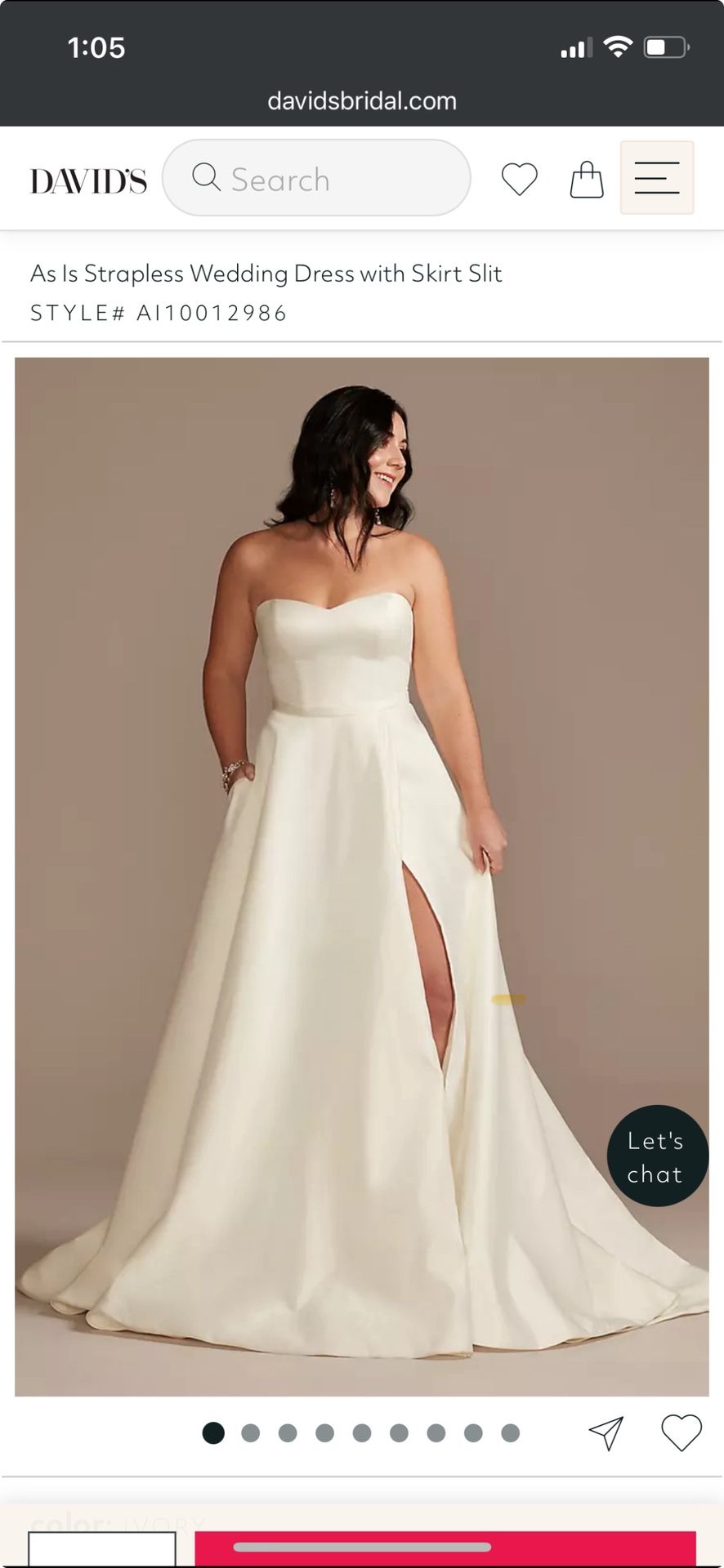 New Davids Wedding Dress