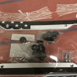 American Flag Car Number Plate Frame