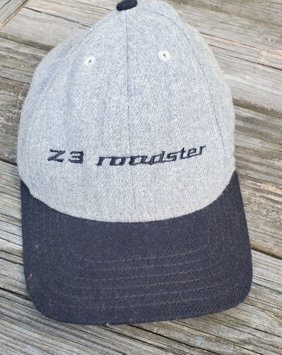 BMW LIFESTYLE Z3 Roadster Cap Hat Rare Gray Black Vintage Adjustable