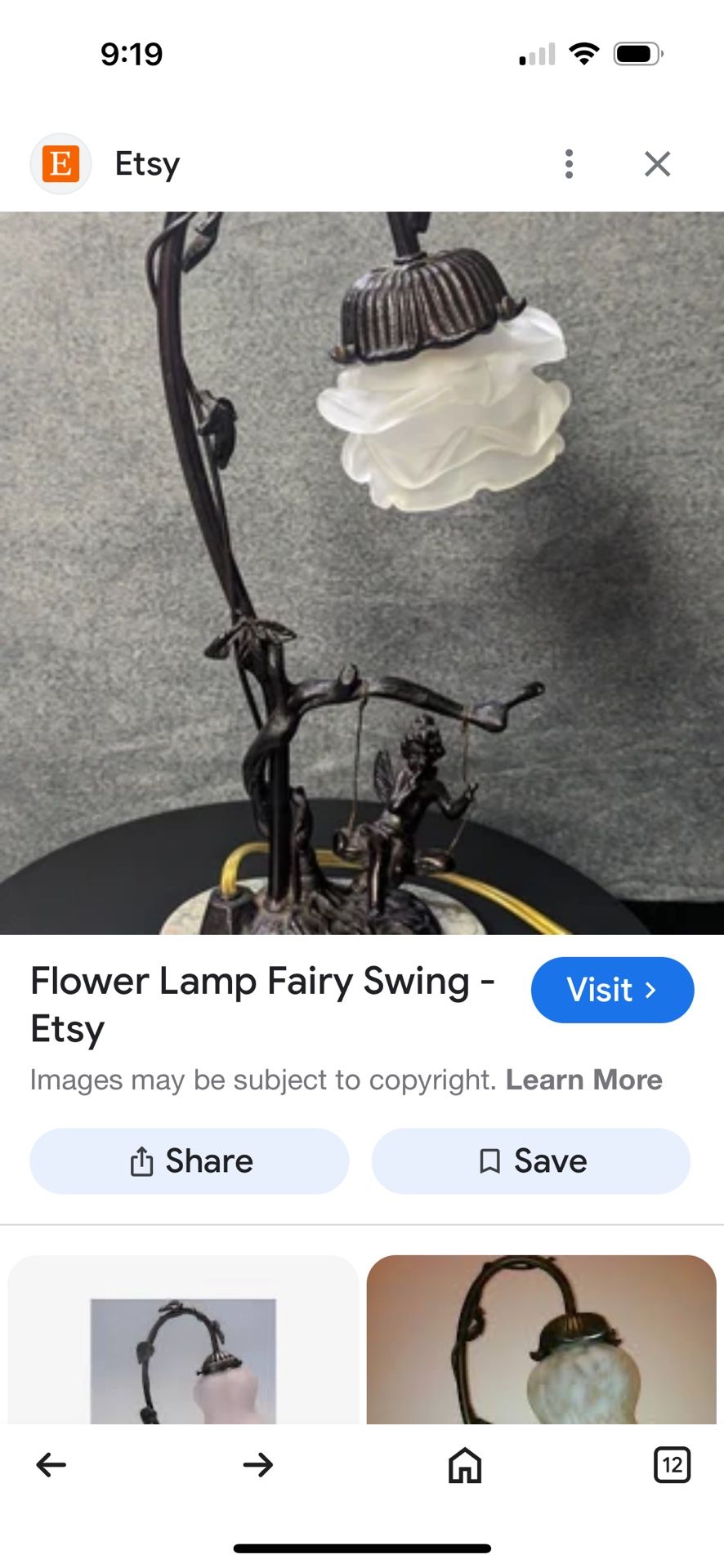 Fairy  Swing Mable Lamp 