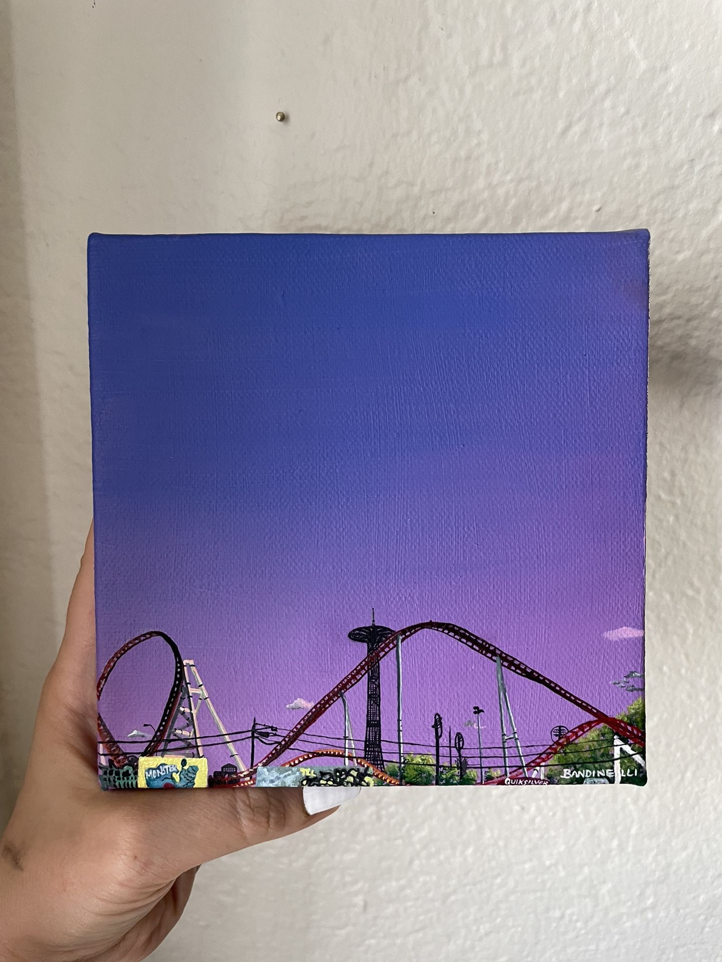 Coney Island Painting. Original Artwork