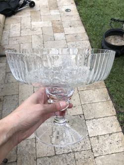 Vintage Rosenthal Glass Vase, Compote, Studio Linie