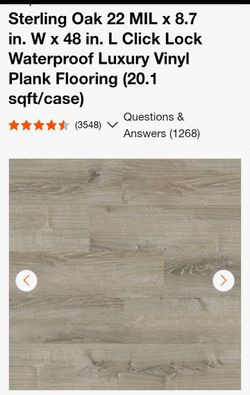 Brand new never opened sterling oak flooring