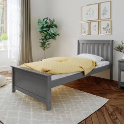 Grey Twin Bed 