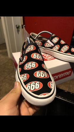 Supreme 666 vans