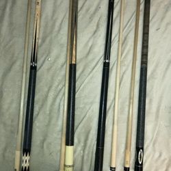 Pool Cues With Case