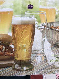 Princess house 4 vasos cerveceros. $55 precio firme.