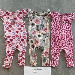 6-9m Posh Peanut Rompers