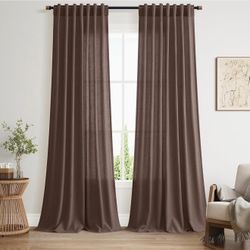 Extra Long Linen Blend Curtains