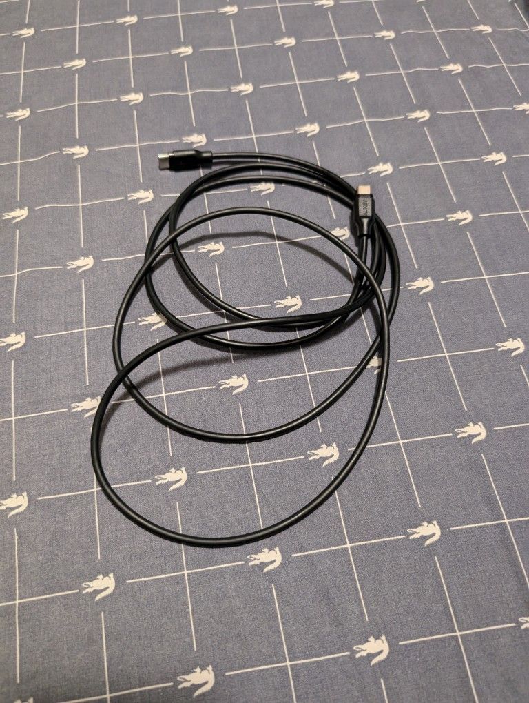Aukey 6ft Type C To Type C Cable Cord Black 2.0