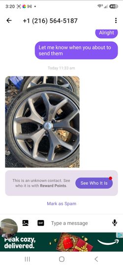Gray Alloy Wheel with Tire