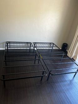 Two foldable bed frames for $88