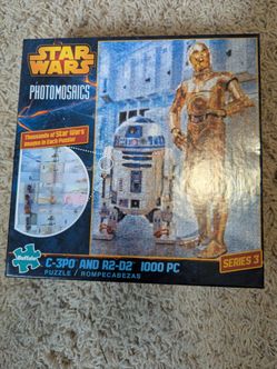 Star Wars Photomosaic C-3P0 & R2-D2 Puzzle