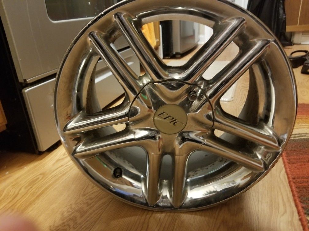 Chrome 16" Epic Rims w/locks