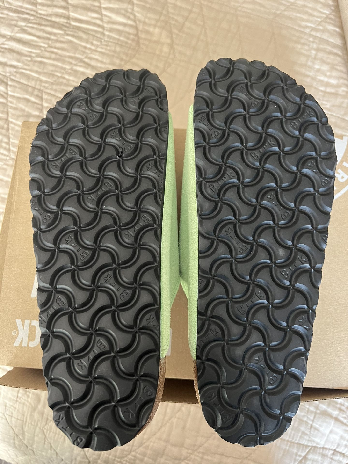 Stüssy x Birkenstock Solana Green Slides