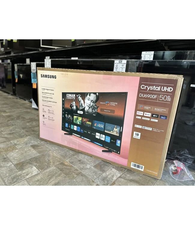 HUGE TV SHIPMENT IN 50" SAMSUNG 4K LED HDR SMART UN50DU6900DXZA