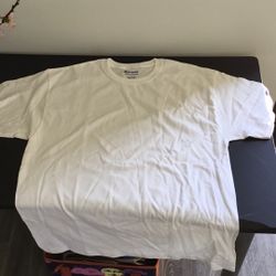 Champion White T Large ( Some Stains)