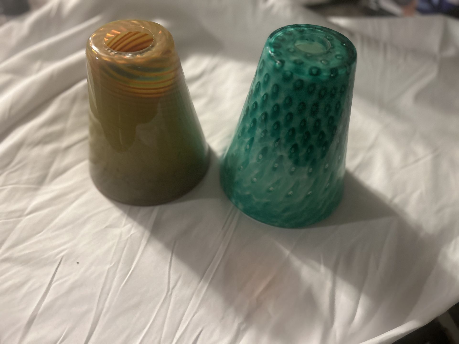 Homemade blown glass sconces brand New C2006