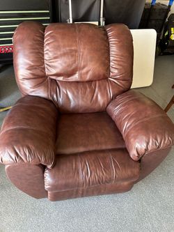 Leather recliner